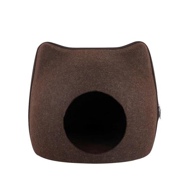 Cama de Gato estilo Cueva - MascotaGadget.com