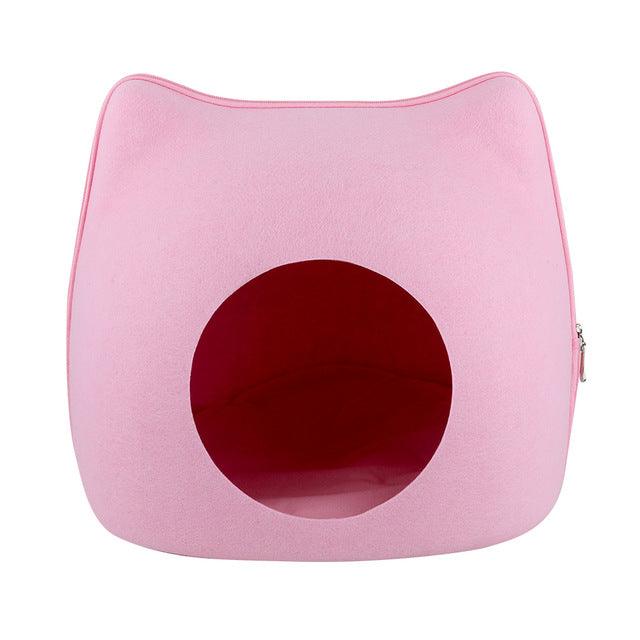 Cama de Gato estilo Cueva - MascotaGadget.com