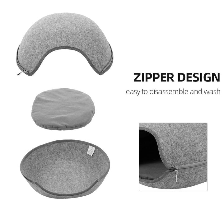 Cama de Gato estilo Cueva - MascotaGadget.com