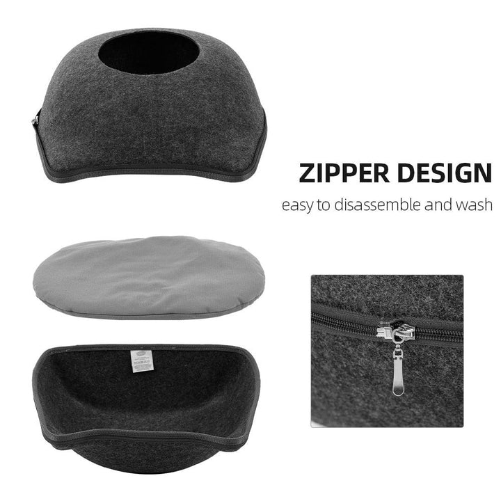 Cama de Gato estilo Cueva - MascotaGadget.com