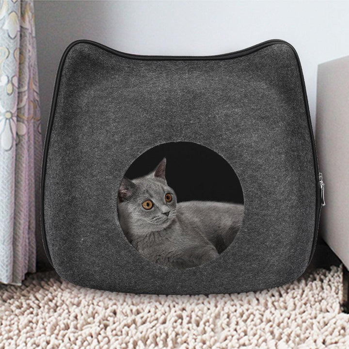 Cama de Gato estilo Cueva - MascotaGadget.com