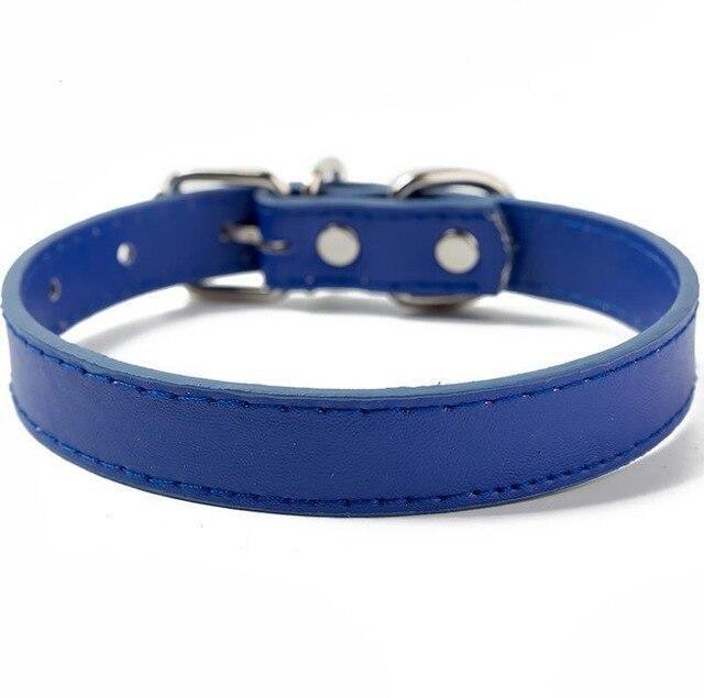 Collar elegante de piel - MascotaGadget.com